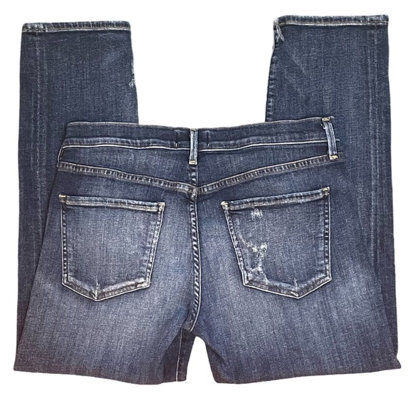 AGOLDE Isabel Slim Boyfriend Mid Rise Distressed Ankle Blue Jean Womens Size 28 - Picture 5 of 12